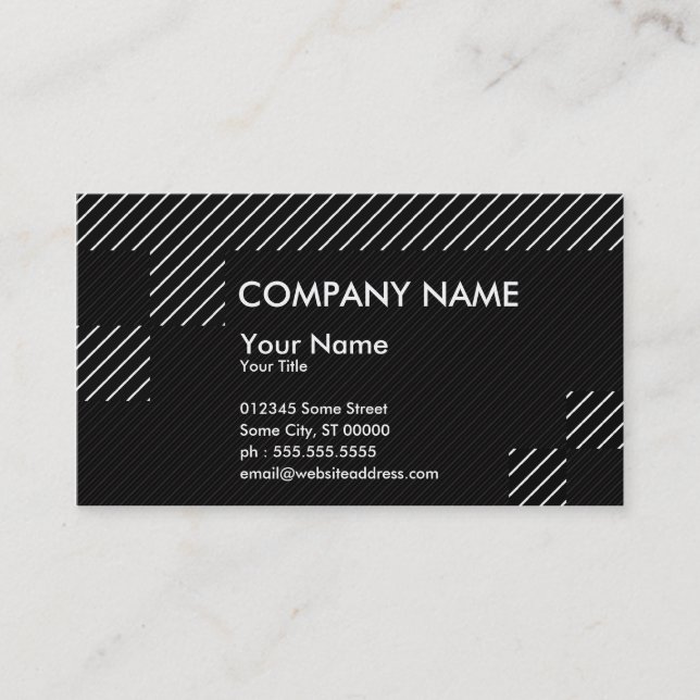 fyrkantiga hörn visitkort (Framsida)