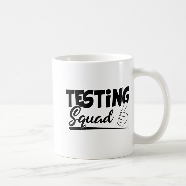 Fyrkantiga provdagsgåvor för Studenter Kaffemugg (Höger)