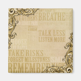 Fyrkantigt 2-tums fyrkantsmellanrum med inspiratio magnet