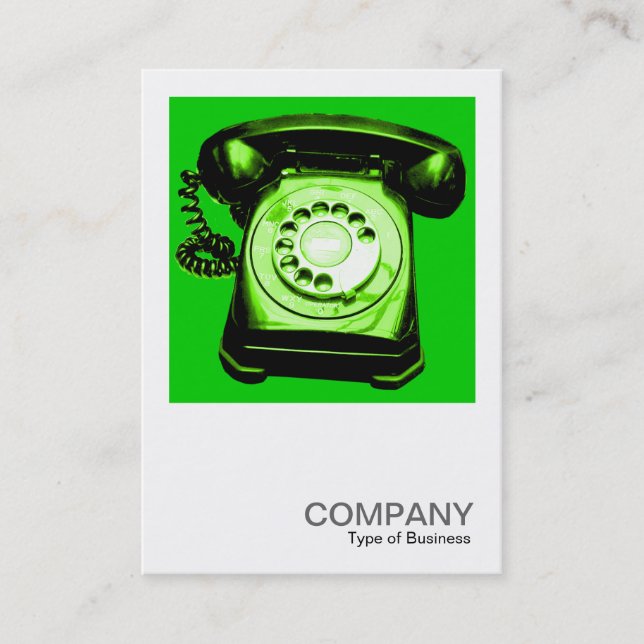 Fyrkantigt foto 0124 - Hotline - Grönt Visitkort (Framsida)