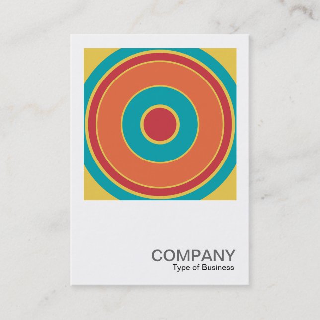 Fyrkantigt foto 0432 - Färgfull cirkel 05 Visitkort (Framsida)