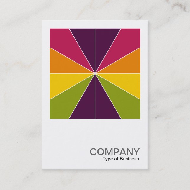 Fyrkantigt foto 0574 - Färg-segment 02 Visitkort (Framsida)