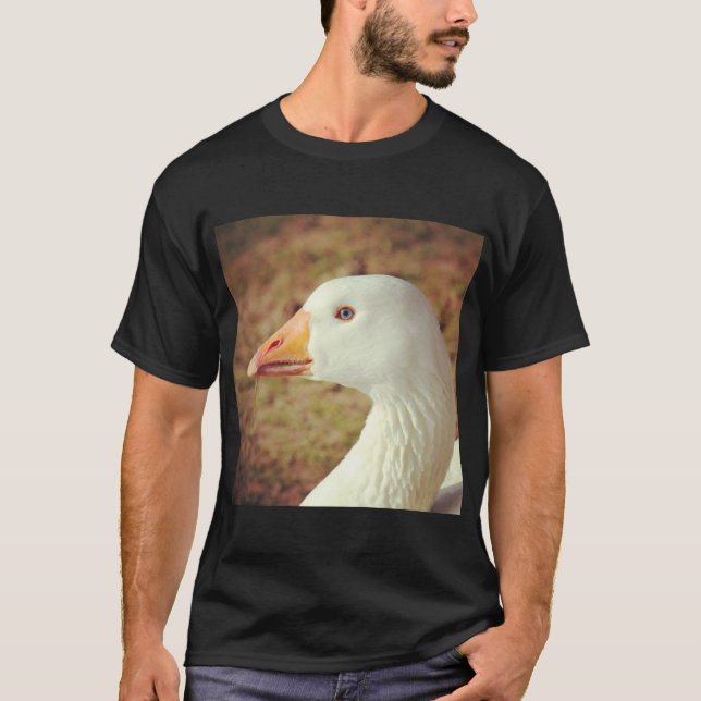 Fyrkantigt foto - Gås (stäng upp) T-shirt (Framsida)