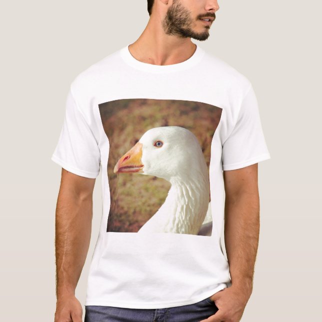 Fyrkantigt foto - Gås (stäng upp) Tee (Framsida)