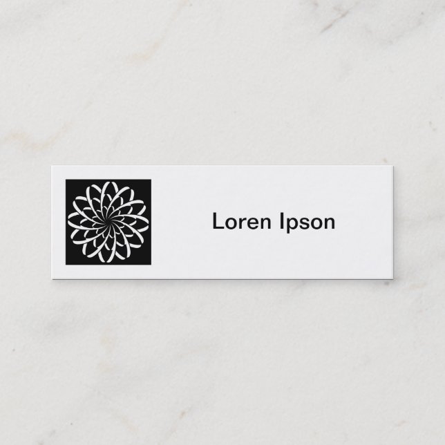 Fyrkantigt foto - Geometriskt foto 02 Mini Visitkort (Framsida)