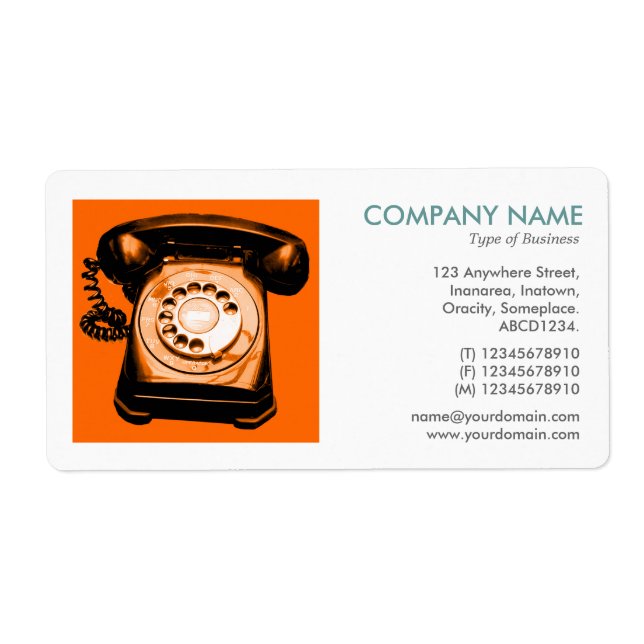 Fyrkantigt foto - Hotline-Orange Fraktsedel (Framsidan)