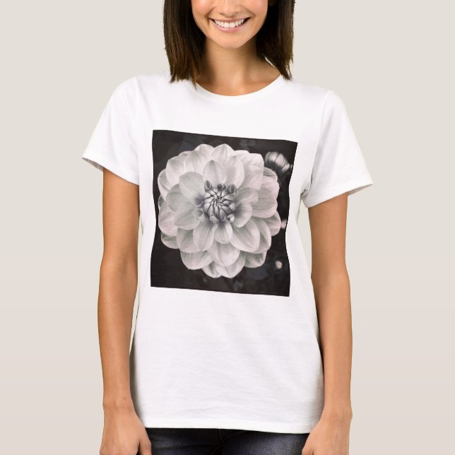 Fyrkantigt foto - Krysanthemum T Shirt (Framsida)