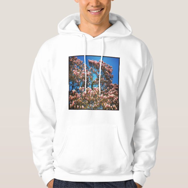 Fyrkantigt foto - Magnolia-Blommar Sweatshirt (Framsida)