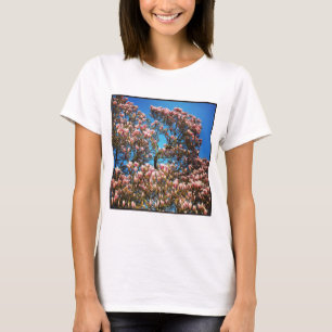 Fyrkantigt foto - Magnolia-Blommar Tee Shirt