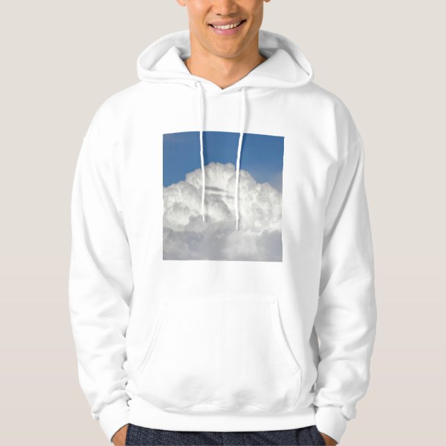 Fyrkantigt foto - moln hoodie (Framsida)