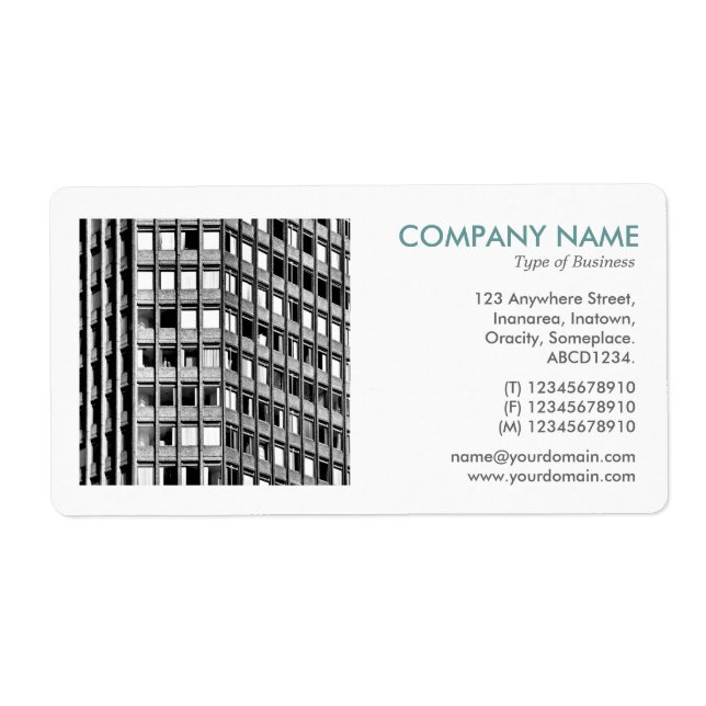 Fyrkantigt foto - Office-block Fraktsedel (Framsidan)