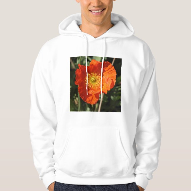 Fyrkantigt foto - Orange-diskett Hoodie (Framsida)