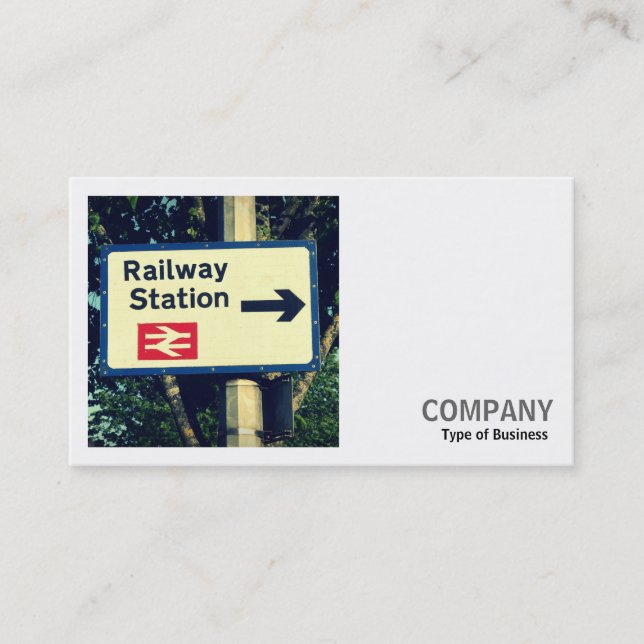 Fyrkantigt foto (v2) - Station-tecken Visitkort (Framsida)