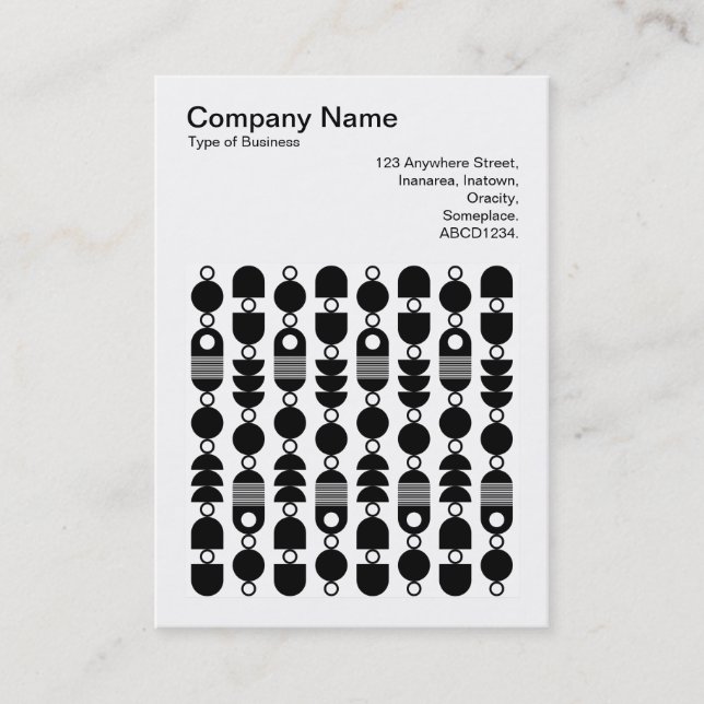 Fyrkantigt foto (v3) - Abstrakt 140823 Visitkort (Framsida)