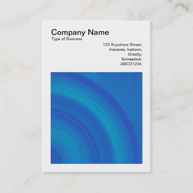 Fyrkantigt foto (v3) - Abstrakt cirkel 01 Visitkort (Framsida)