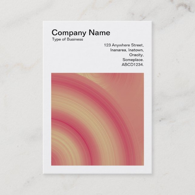 Fyrkantigt foto (v3) - Abstrakt cirkel 03 Visitkort (Framsida)