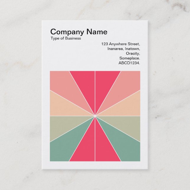 Fyrkantigt foto (v3) - Färg-segment 03 Visitkort (Framsida)