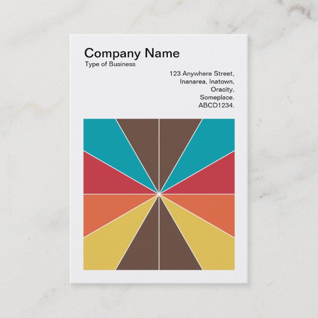 Fyrkantigt foto (v3) - Färg-segment 05 Visitkort (Framsida)