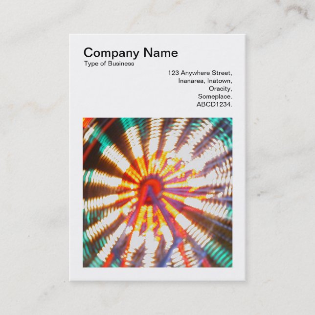 Fyrkantigt foto (v3) - Ferris Wheel 02 Visitkort (Framsida)