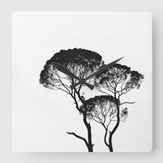 Fyrkantigt krylväggslås fyrkantig klocka