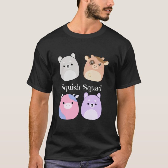 Fyrkantigt kvadratiskt Mjukisdjur Mallow Plush Col T Shirt (Framsida)