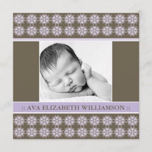 Fyrkantigt meddelande om Viktorian Lilac Designer