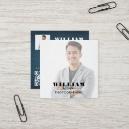 Fyrkantigt visitkort för företag