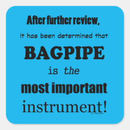 Fyrkantstreck för det viktigaste instrumentet fyrkantigt klistermärke