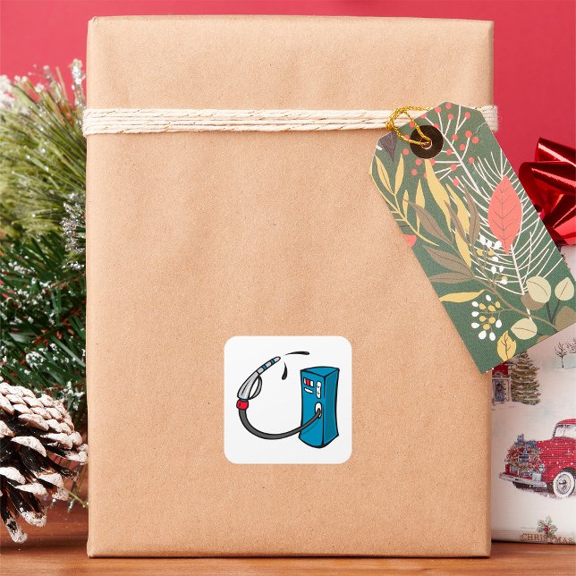 Fyrkantstreck för gaskapip fyrkantigt klistermärke (Skapare uppladdad)