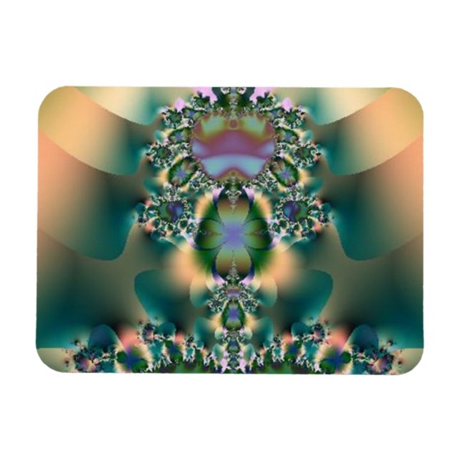 fyrklöver Abstrakt Necklace Magnet (Horisontell)