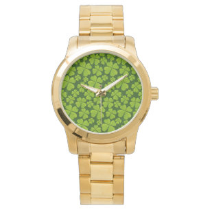 Fyrklöver Blommigt för elegant Armbandsur