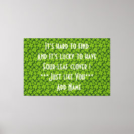 Fyrklöver Blommigt för elegant Canvastryck