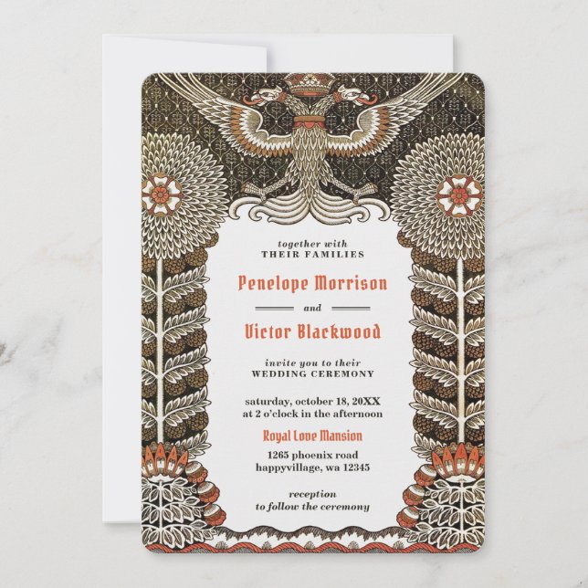 Fyrklöver Bröllopsinbjudan Inbjudningar (Framsida)