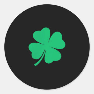 Fyrklöver fickplånbok irländsk shamrock st.patrick runt klistermärke