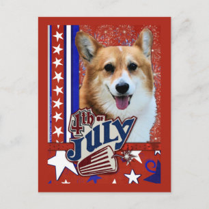 Fyrklöver fyrverkeri - Corgi Vykort