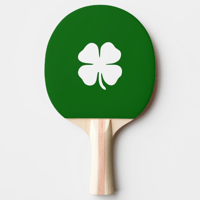 Fyrklöver Grön Lycklig Irländsk Pingisracket (Framsidan)