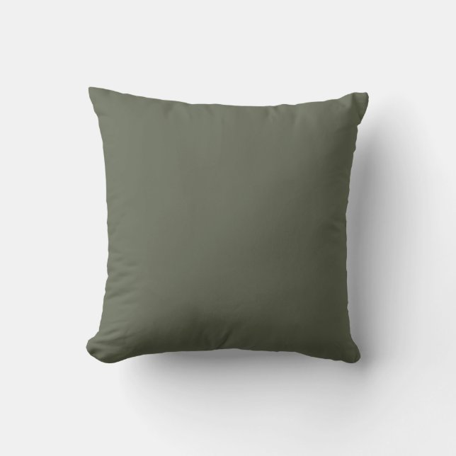 Fyrklöver Grönt 616652 Solid Färg Design Kudde (Framsida)