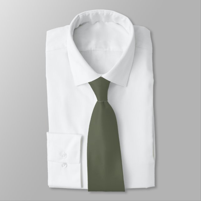 Fyrklöver Grönt 616652 Solid Färg Design Slips (Bunden)