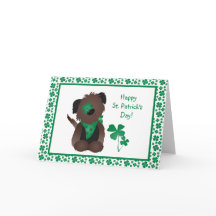 Fyrklöver Grönt för Hund lycklig