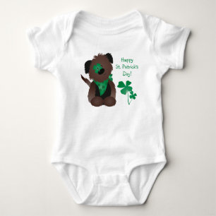 Fyrklöver Grönt för Hund lycklig T Shirt