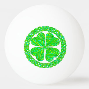 Fyrklöver lycklig Celtic Shamrock för Z Pingisboll
