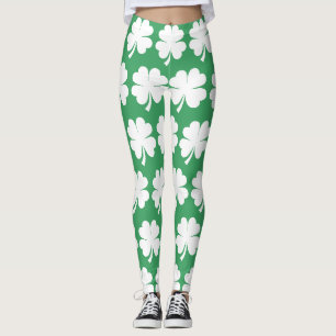Fyrklöver Lycklig Klöver Saint Patrick's Day Leggings