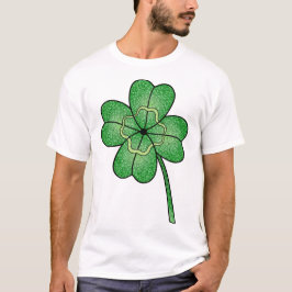 Fyrklöver med glitter t shirt