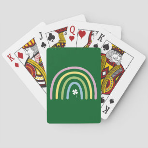 Fyrklöver Regnbåge St Patrick's Day Casinokort