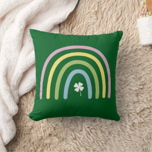 Fyrklöver Regnbåge St Patrick's Day Kudde
