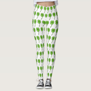 Fyrklöver Shamrock St patrick's day Leggings