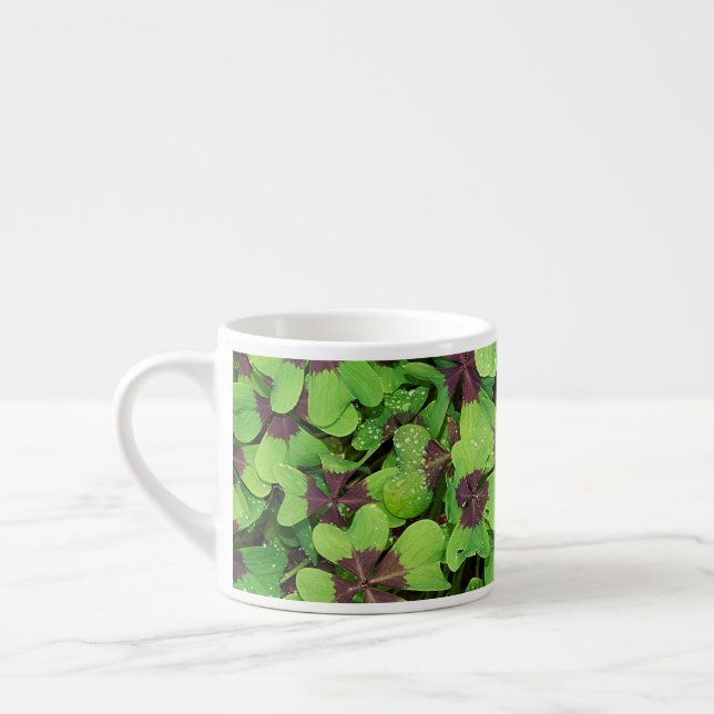Fyrklöver (Sorrel) efter regn Espressomugg (Vänster)