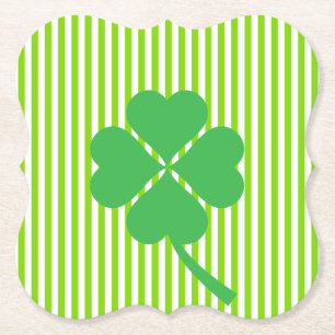 Fyrklöver St. Patrick-Dag-design Underlägg Papper