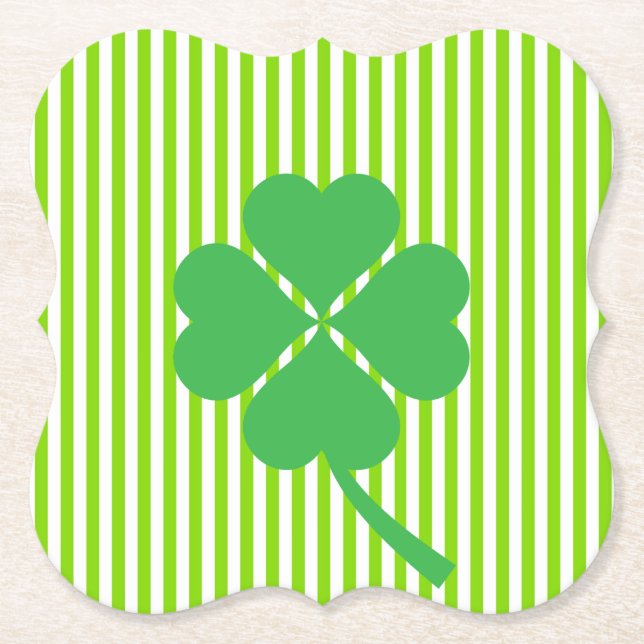 Fyrklöver St. Patrick-Dag-design Underlägg Papper (Framsida)
