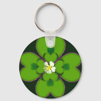 Fyrklöver St. Patrick Irish Flower Patty Nyckelring